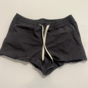 VUORI Women's Charcoal Gray Vintage Ripstop Shorts size extra small